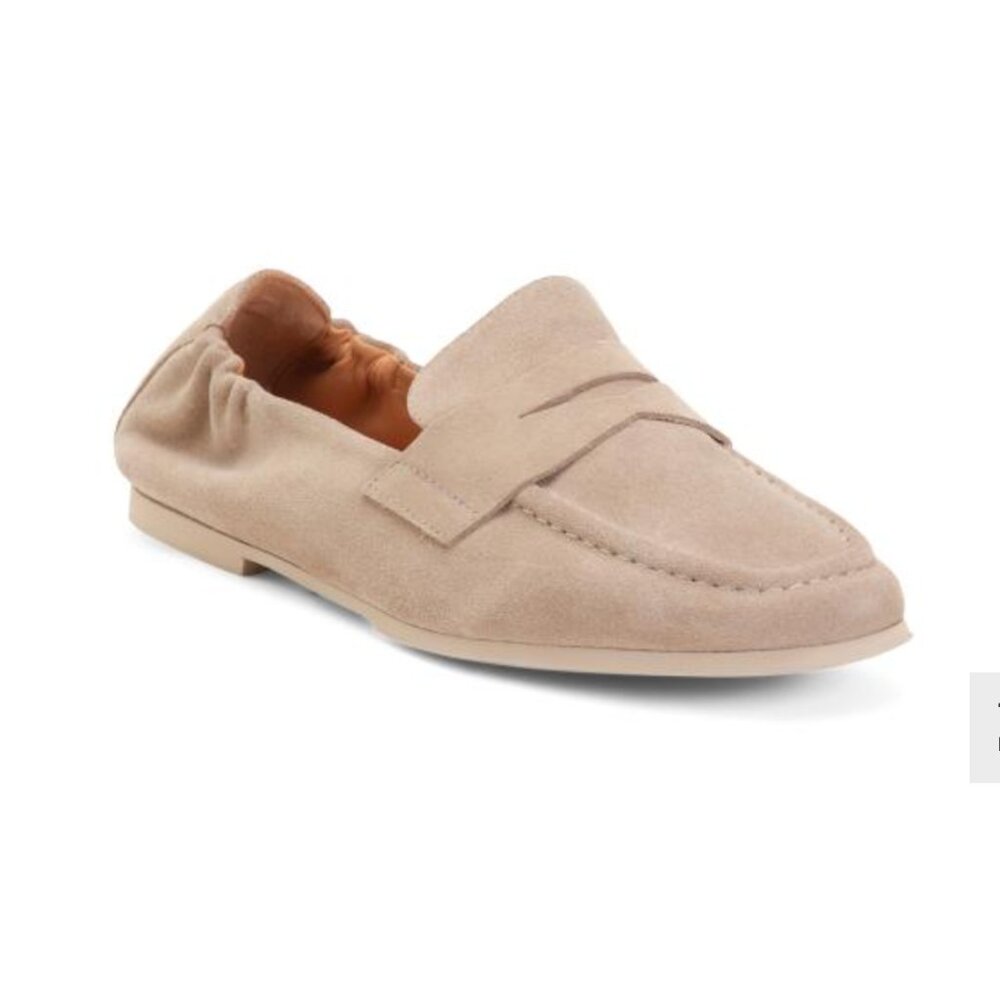 LA CANADIENNE Made In Italy Suede Kitson Loafers